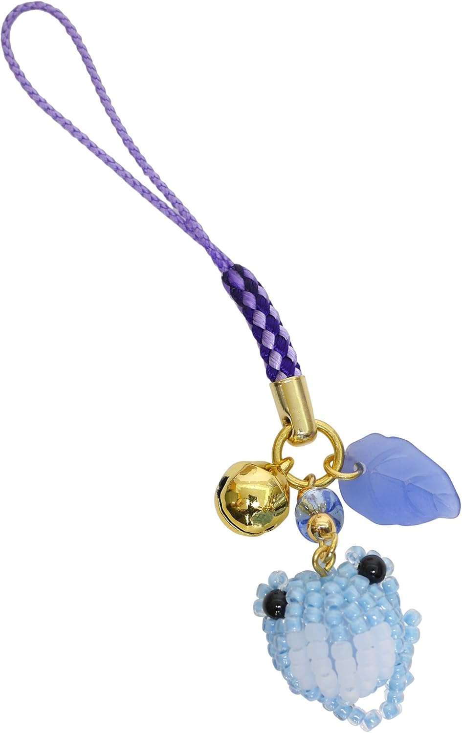 TOHO Beads Kit, Lucky Knot 2, Strap with Bell, 11 Frog