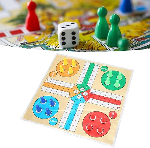 Miniatura 9 de SPYMINNPOO Juego de ajedrez volador 3 en 1 tapete de ajedrez volador juego interactivo de dados familiar con caja transparente para niños y adultos