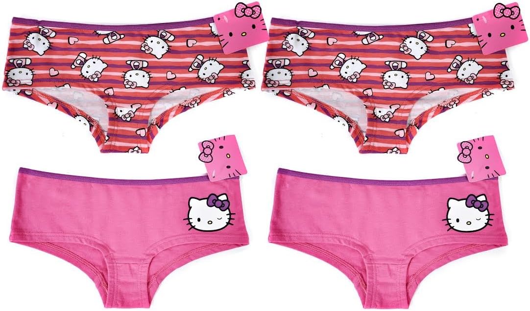 Hello Kitty Juniors Hipster Underwear 4 Pack
