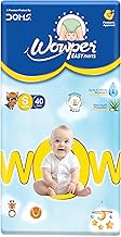 Wowper Easy Pants by DOMS, Size S (4-8 kg), 40 Count, 12 Hours Dry Guard, Aloe Touch Protection