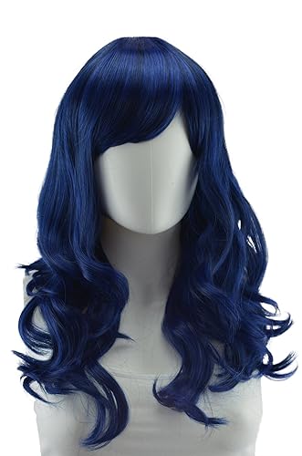 Vista 74 de Epic Cosplay Hestia Dark Plum Cosplay peluca rizada de 22 pulgadas