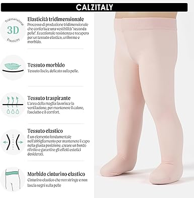 Regalo Bambina Anno Paia Collant Neonata Calzitaly