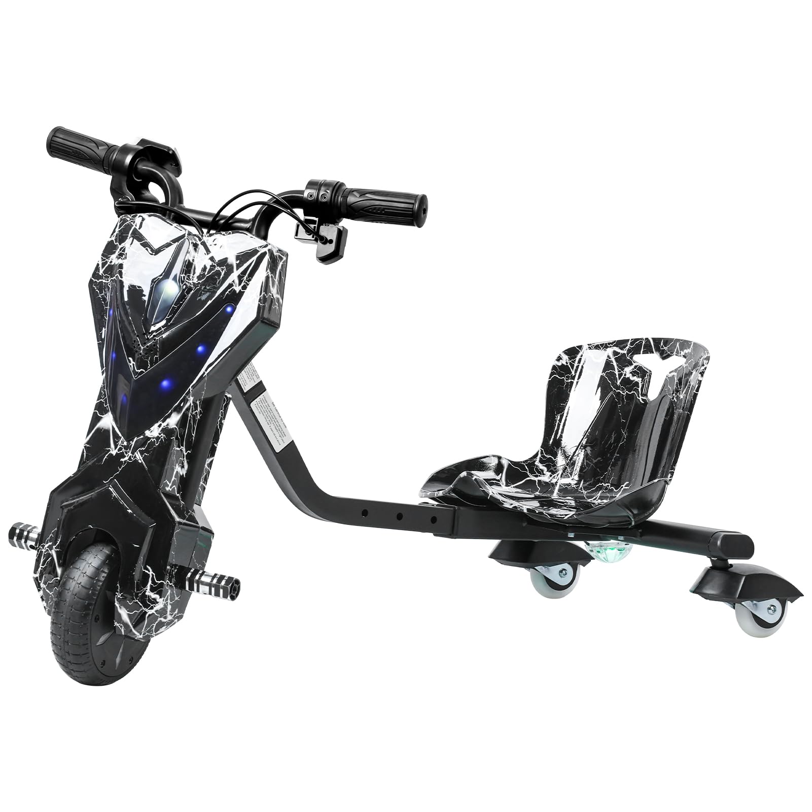 Triciclo Drift Con Luces LED Y Asiento Ajustable – 90x68x60 Cm, Para Niños De 6+ Años, Soporta Hasta 80 Kg