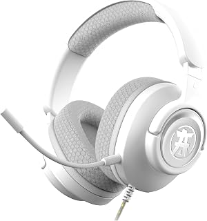 Akuma SEINEN H04 Gaming-Kopfhörer, kabelgebunden, Mikrofon mit Geräuschunterdrückung, 50 mm Stereo-Sound, 3,5 mm Klinke, kompatibel mit PC, Konsole Sony PS5, Xbox, Switch, Switch2, Smartphone, Langer