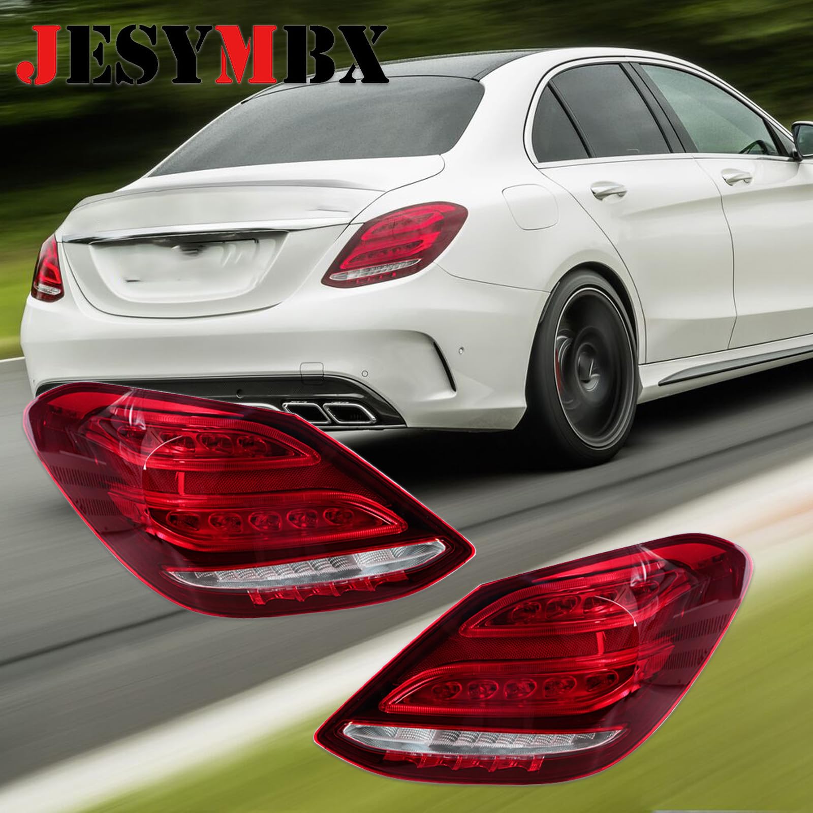 Amazon.com: JESYMBX Tail Light Assembly For Mercedes-Benz C-class