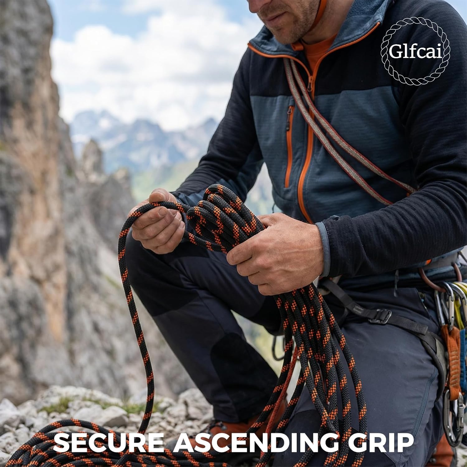 1/2 Inch Arborist Rigging Rope (250 Ft) - ASTM F2116 Certified (9,000 lbs MBS / 900 lbs SWL) - Static Polyester Bull Rope for Tree Climbing, Nautical Rigging & Swings (Yellow)