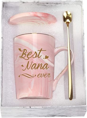 Taza Best Nana Ever Taza de Café Best Nana Taza Nana Regalos Cumpleaños Día de las Madres Regalos para Mamá Abuela de Nietos Nieta Nieto Niños
