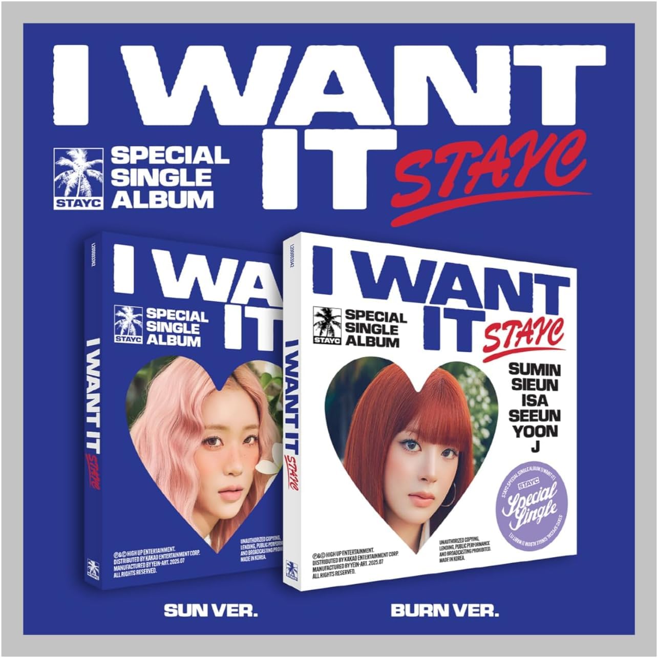 Album STAYC I WANT IT Special Album set Sun Burn photocards