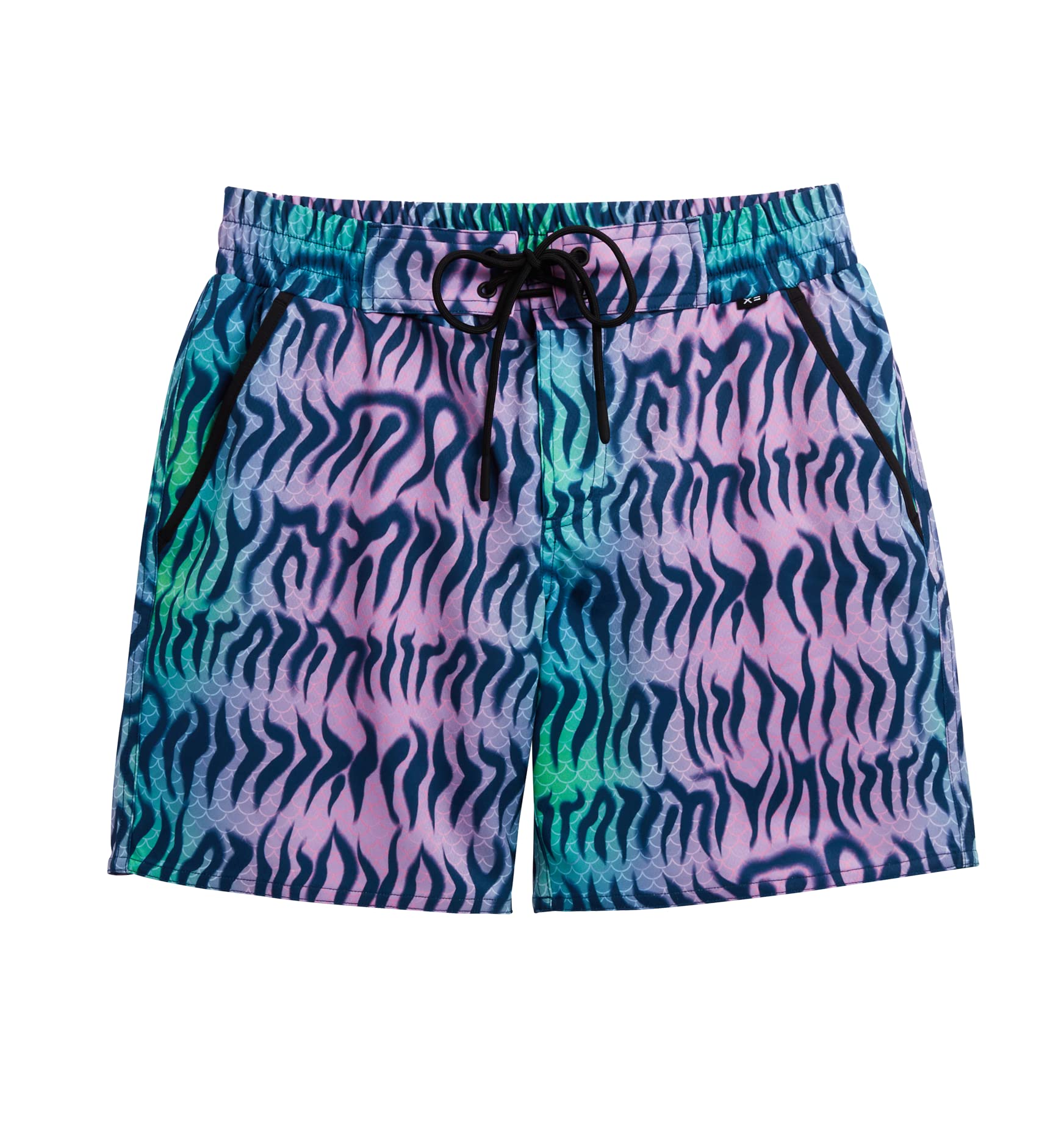 TomboyXSwim 7" Board Shorts, Quick Dry Bathing Suit Bottom Trunks, UPF 50 Sun Protection, Plus Size Inclusive (XS-6X)