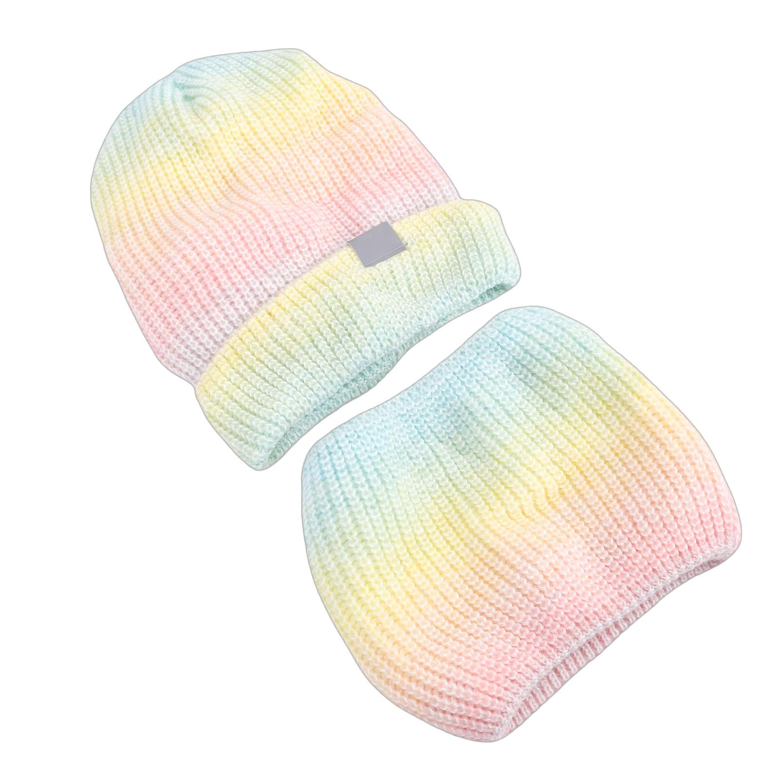 Ensemble bonnet et écharpe chauffants USB en tricot coupe-vent noir - 8