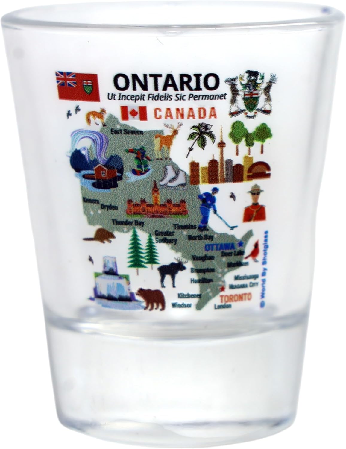 Canada Provinces Souvenir Boxed Shot Glass Set (Set of 6)