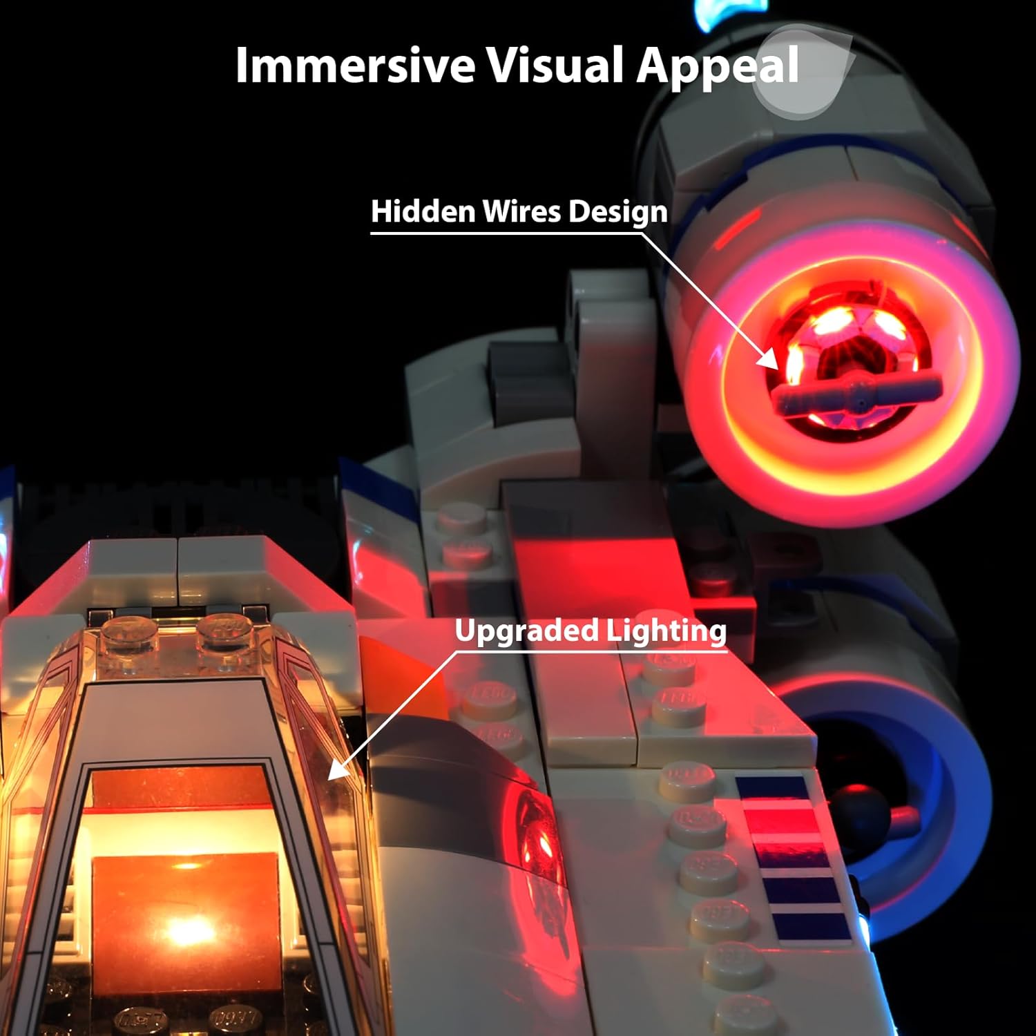 LED Light for Lego 75399 Star Wars Rebel U-Wing Starfighter, Light for Lego 75399 Building Blocks Model(Light Kit Only, No Model)