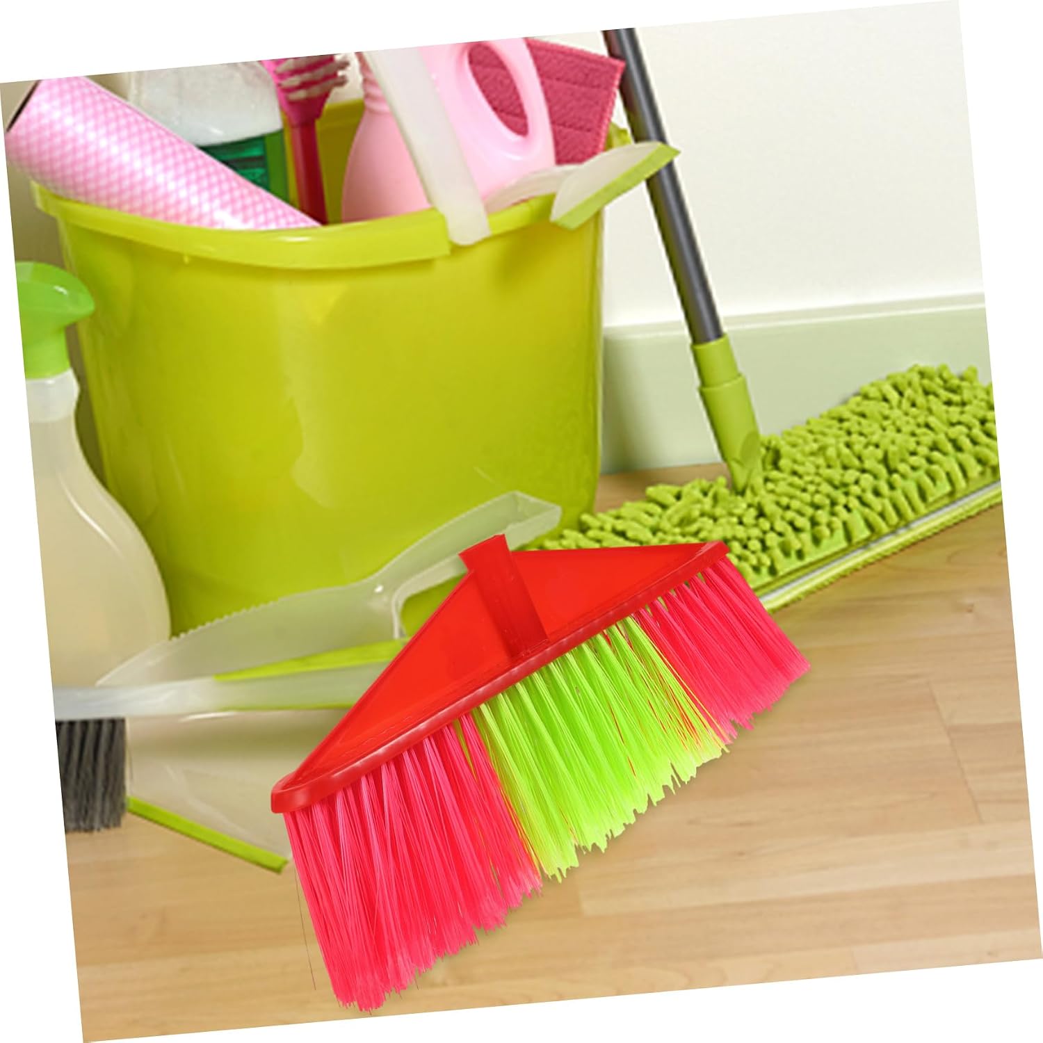 COLLBATH 2Pcs Kitchen Broom Head Replacement Sweeper Head for Indoor Cleaning Multi Scene Use for Desktop Room and Kitchen Convenient Plastic Design