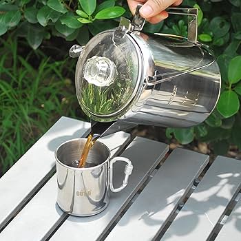 美品 STELLA コーヒー パーコレーター アウトドア キャンプ イタリア製 Amazon.co.jp: コーヒーパーコレーター キャンプ用コンロ