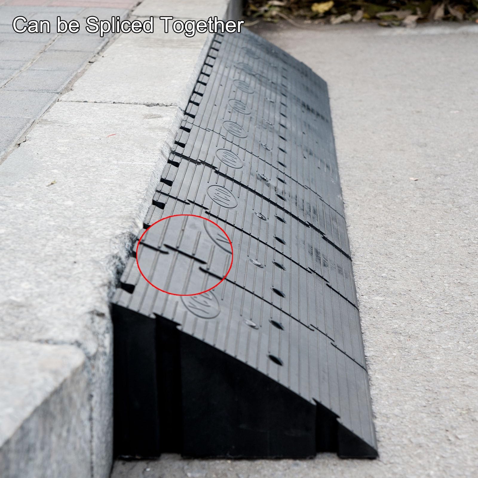 Rampe per Marciapiede, Rampe per Sedie A Rotelle con Altezza di Salita di 10-18 cm per Casa, Auto, Sedie A Rotelle, Biciclette, Motociclette(2pcs,12x20x18cm/5x8x7)