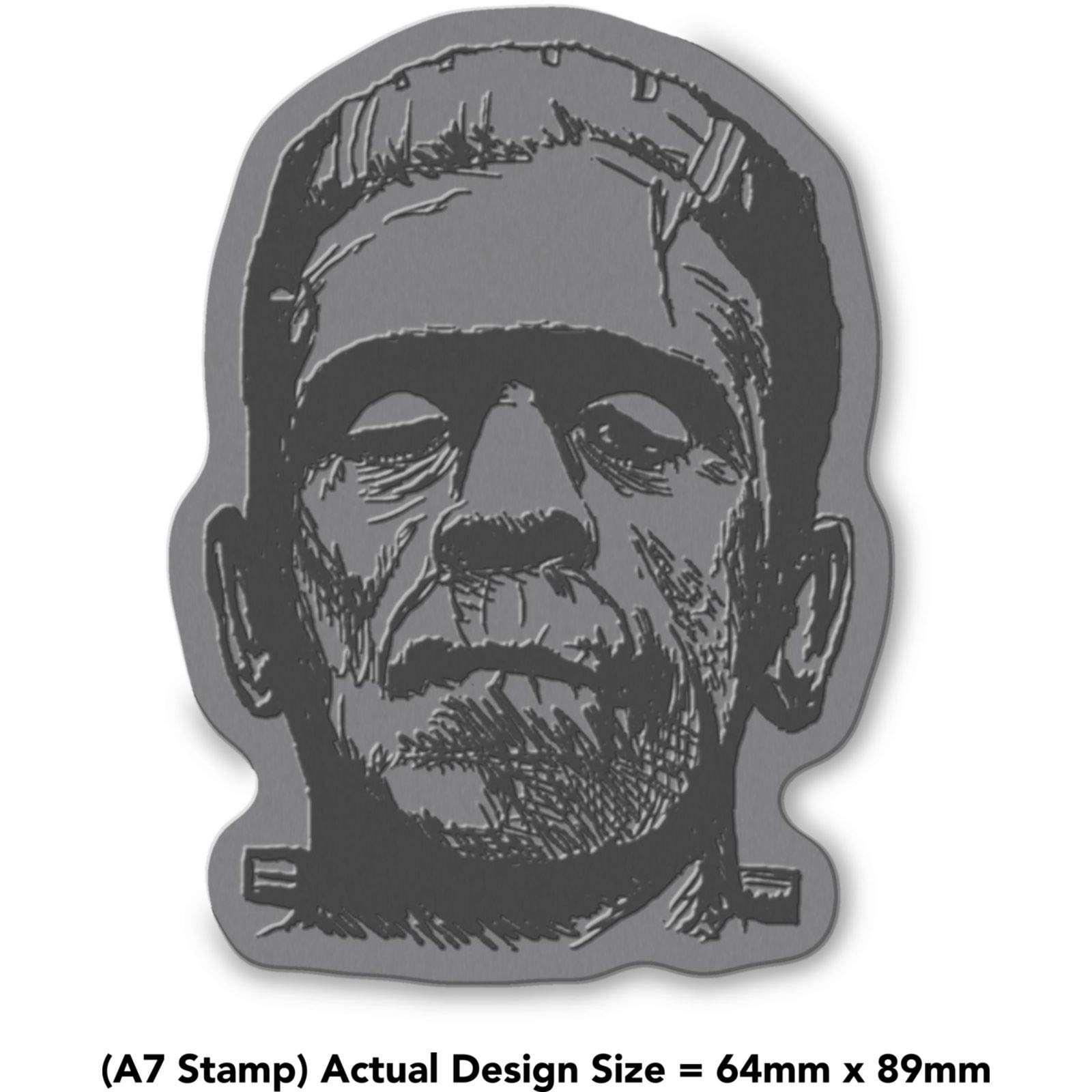 'Frankenstein' Rubber Stamp - Unmounted Design for Crafting & Scrapbooking, A7 (RS00034786)