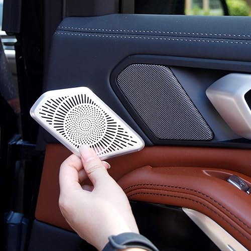 Miniatura 3 de CHEYA Aleación de aluminio de la manija de la puerta trasera del coche cubierta del altavoz ajuste para BMW X5 X7 G05 G07 2019 accesorios de coche