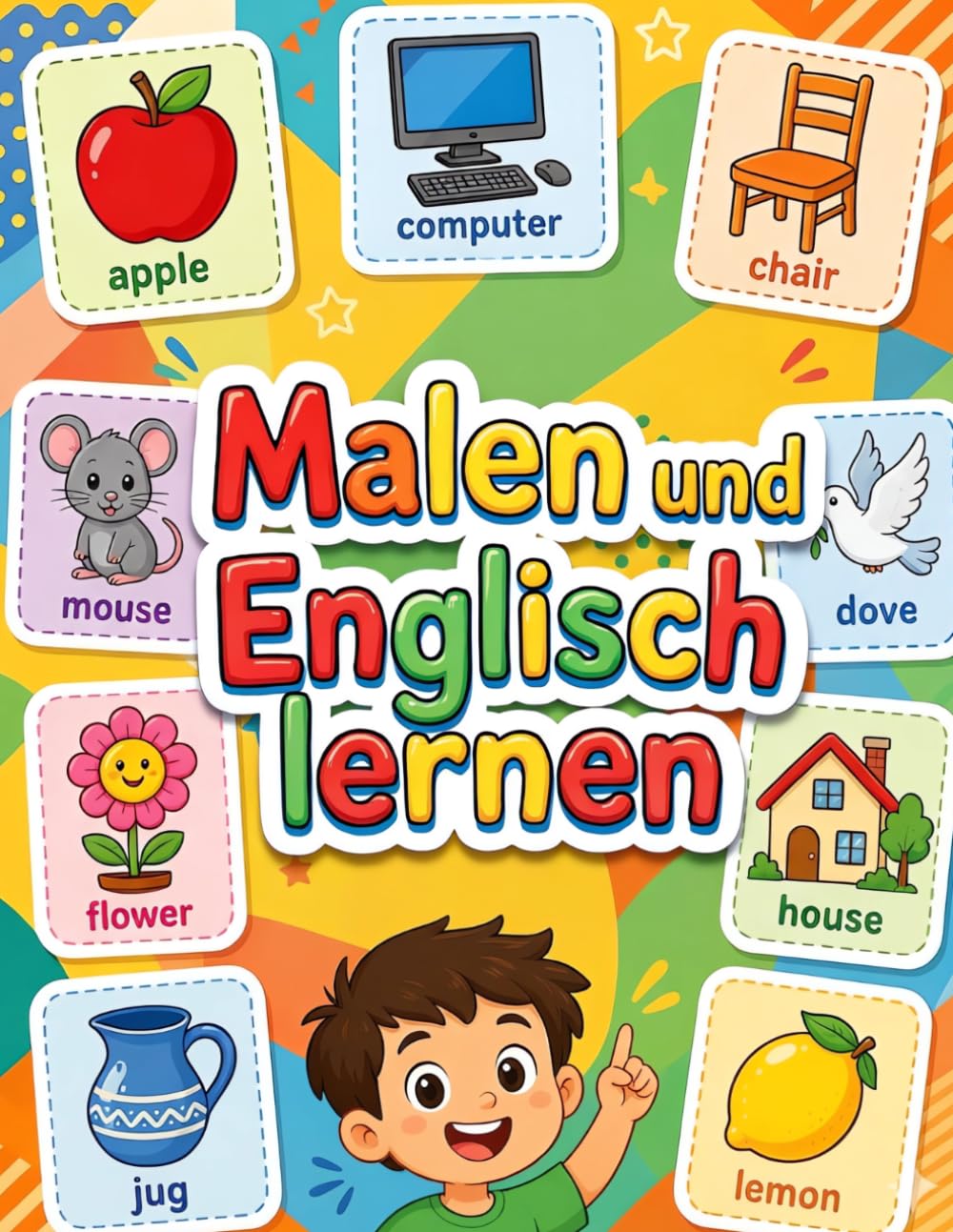 Malen und Englisch lernen: Englisch lernen 3-7 Jahre