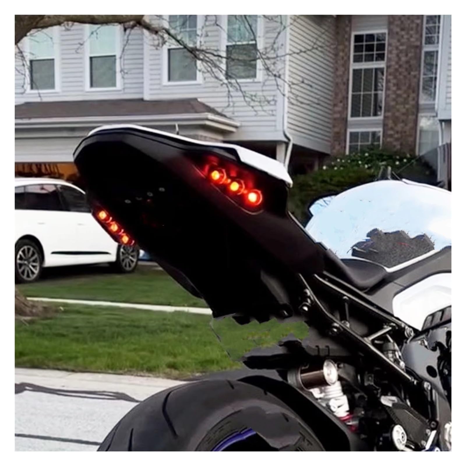moto Fanale Posteriore Per BMW S1000RR M1000RR 2020-2022 2023-2025 Fanale Posteriore A LED Integrato 1 Paio Di Indicatori Di Direzione Posteriori Fanale posteriore per moto(2023-2025 Black)