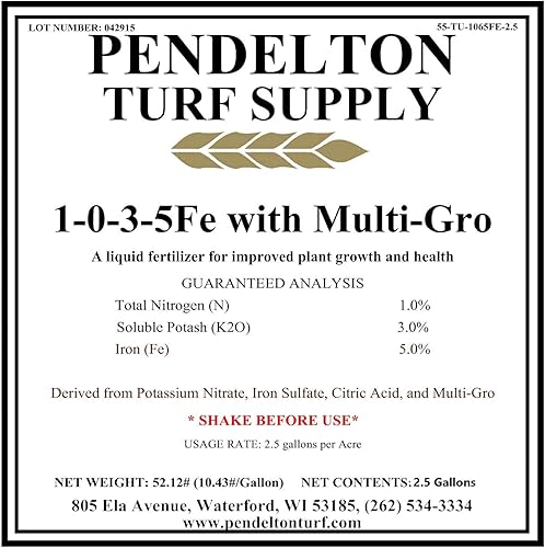 Miniatura 2 de 1-0-3-5 Fe con fertilizante líquido multiusos Multi-GRO para mejorar el crecimiento y la salud (2.5 gal.)