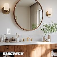 Vista 7 de ELECTECK 10 Pack GFCI Outlets 15 Amp, Outdoor Weather Resistant (WR), Ultra Slim GFI Receptacles with LED Indicator, Ground Fault Circuit