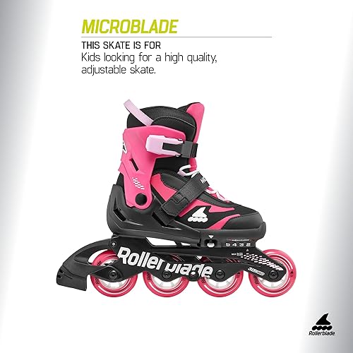 Miniatura 2 de Rollerblade Microblade - Patines en línea ajustables para niños, para jóvenes, rendimiento juvenil