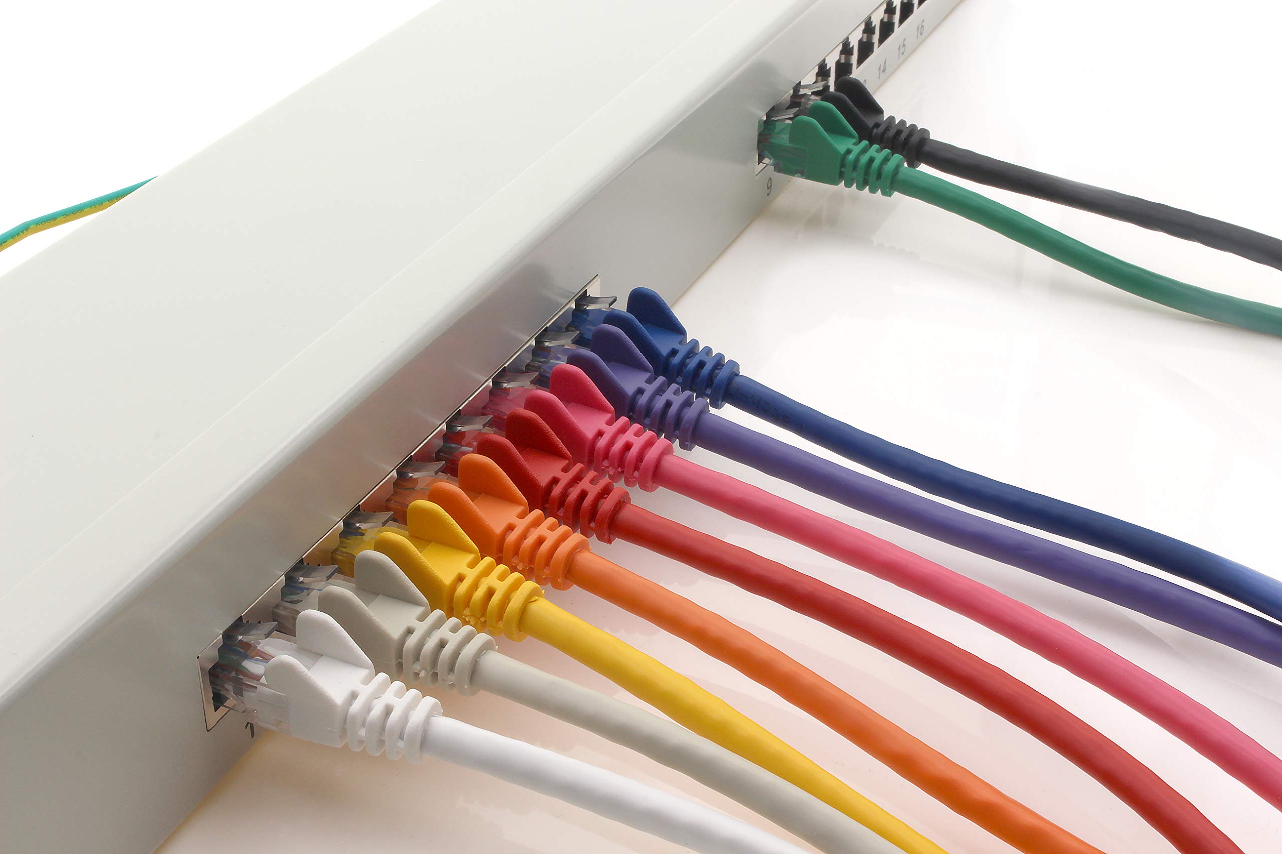 1aTTack.de 367454 Panneau de brassage CAT5e Panneau de distribution blanc 16 ports Technologie de connexion LSA+ Distribution réseau - RJ45 - TIA 568 A/B - blanc