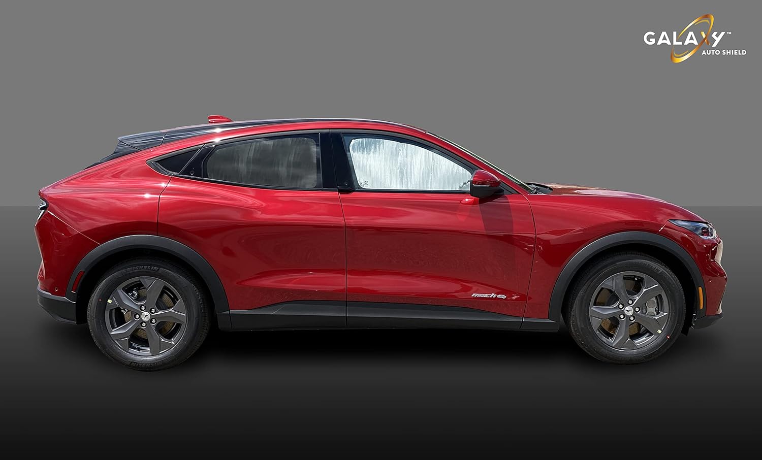 GalaxyAutoShield Custom Fit Rear Side Window Sunshades (2pcs) for 2021 2022 2023 2024 2025 2026 Ford Mustang Mach-E MachE 4Dr Coupe, Accessories UV Reflector Privacy Insulated Protection (Made in USA)