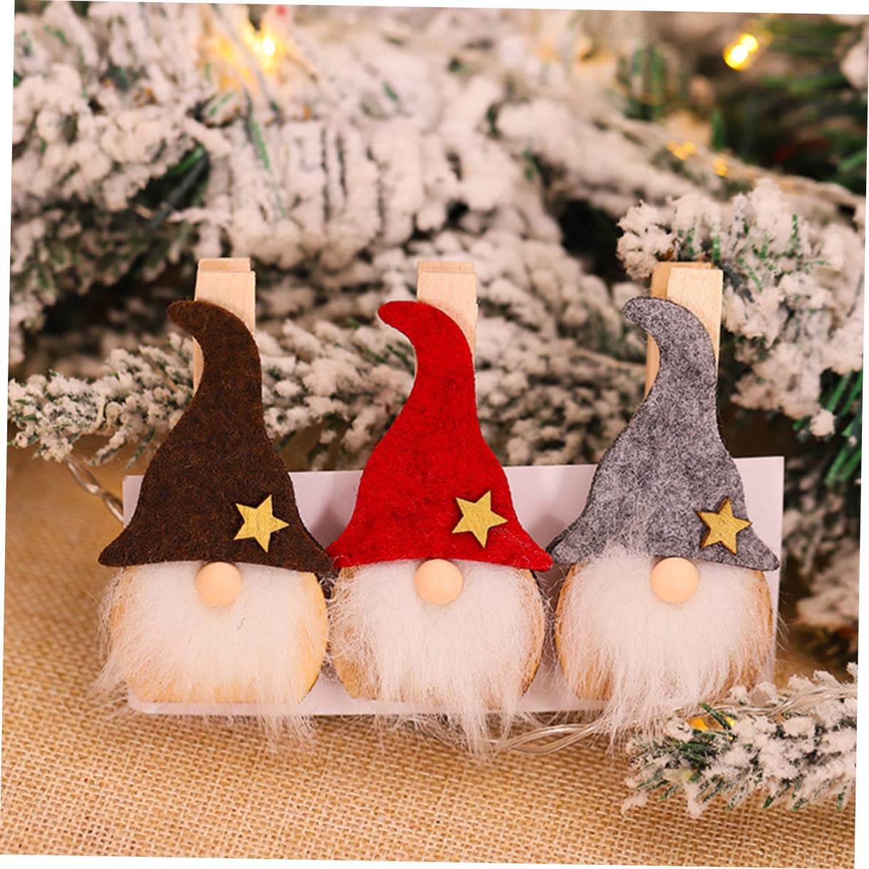 27stücke Weihnachts-holzklammern Im Santa Claus Design Kreative Deko-Clips Für Fotos Notizen Und Partys Advents Und Weihnachtsdekoration Stilvolle Holzverschönerungen Für Jeden