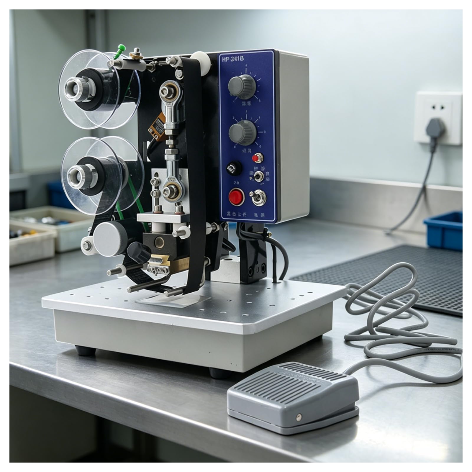 KUSOLE Automatic hot stamping machine, 150W semi-automatic coding machine