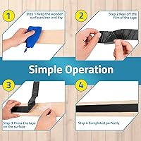 Vista 8 de PAULINN Cinta de viguetas de cubierta para cubierta de 4 x 50 pies, cinta intermitente de butilo para proteger vigas de cubierta de vigas de madera