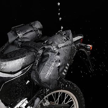 Rhinowalk Motorcycle Saddle Bags Waterproof Anti-Vibration Motor Side Bags Shoulder Bag Motorbike Panniers 18L(9L*2) for most Adventure and Sport Motorcycle Racks-1 Pair