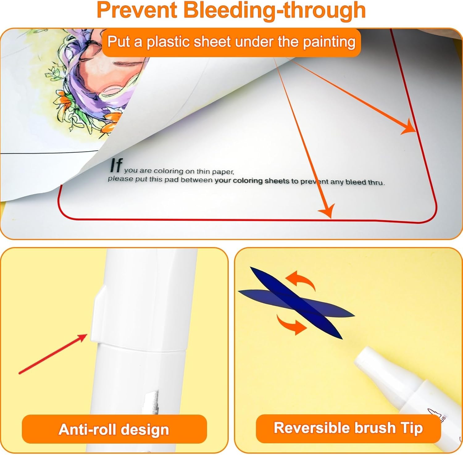 SFAIH Alcohol Markers Brush & Chisel - 121 Colors Double Tipped Art Markers for Adult Coloring Illustration, Gifts for Artist Adult - Adjustable Shoulder Strap & Faux Leather Lining & Outer Zip Pocket - Image 7