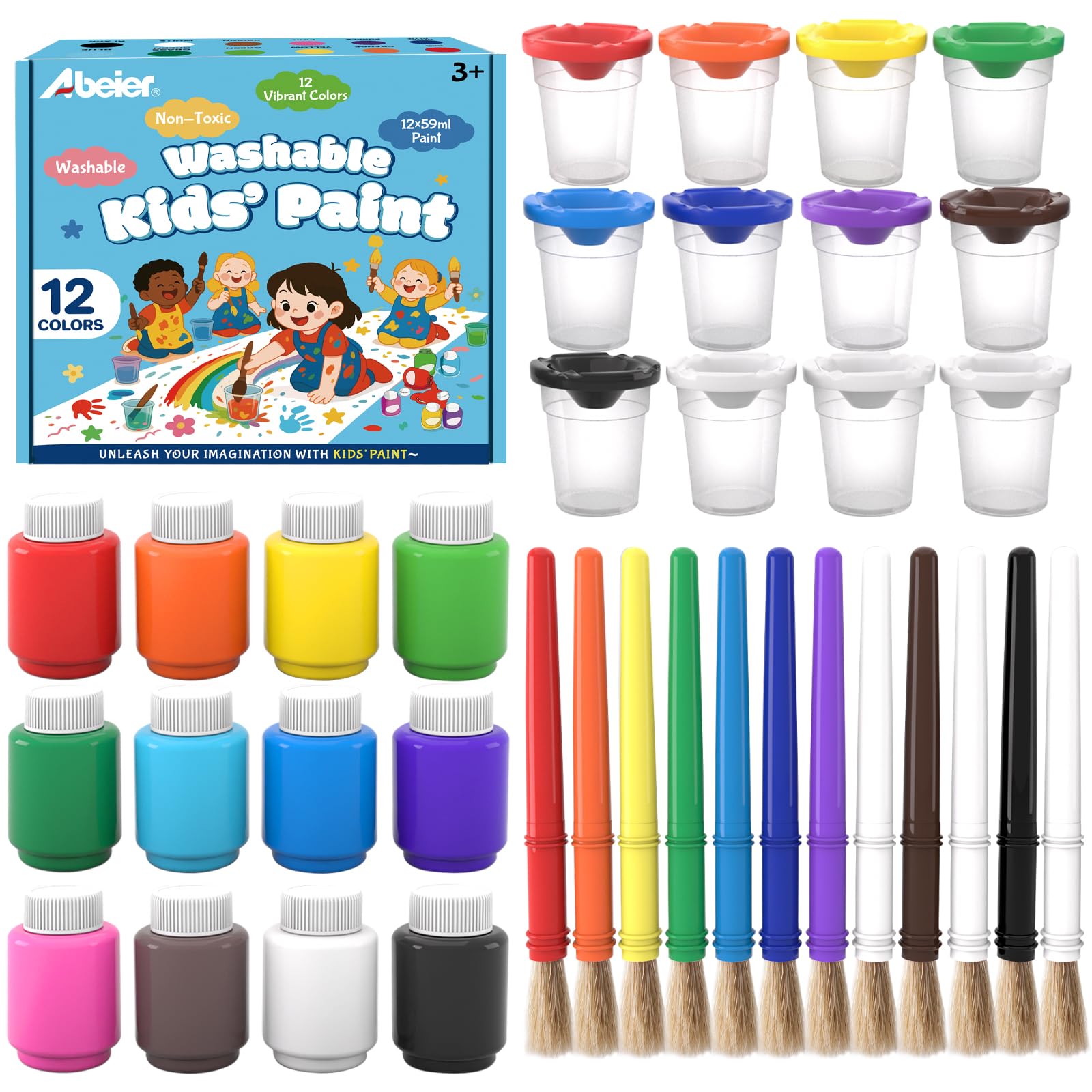 ABEIER Washable Kids Paint