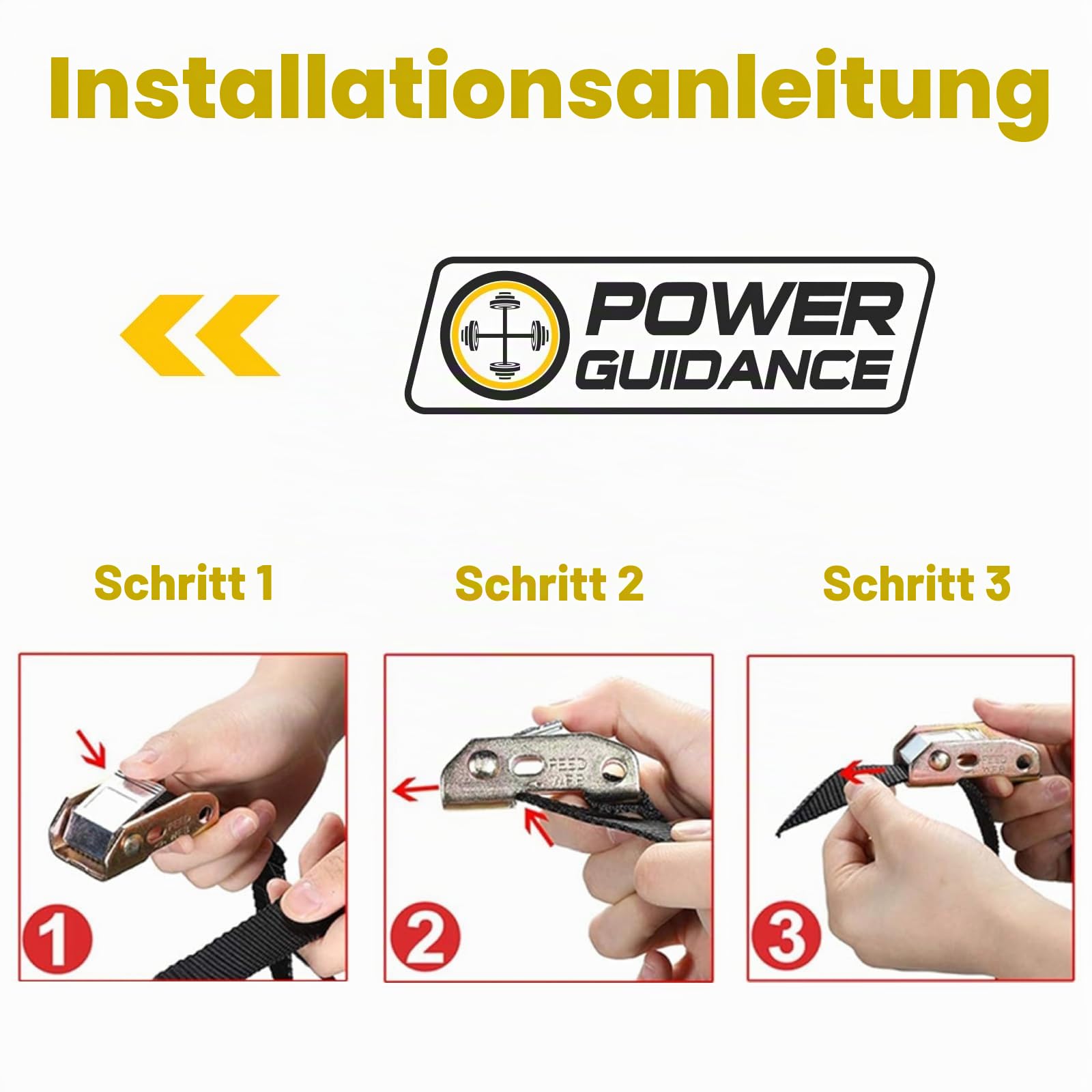 POWER GUIDANCE Turnringe Holz Gymnastikringe aus mit verstellbaren Buckles Straps für Home Gym, Indoor Training, Cross Fitness Klimmzüge & Krafttraining