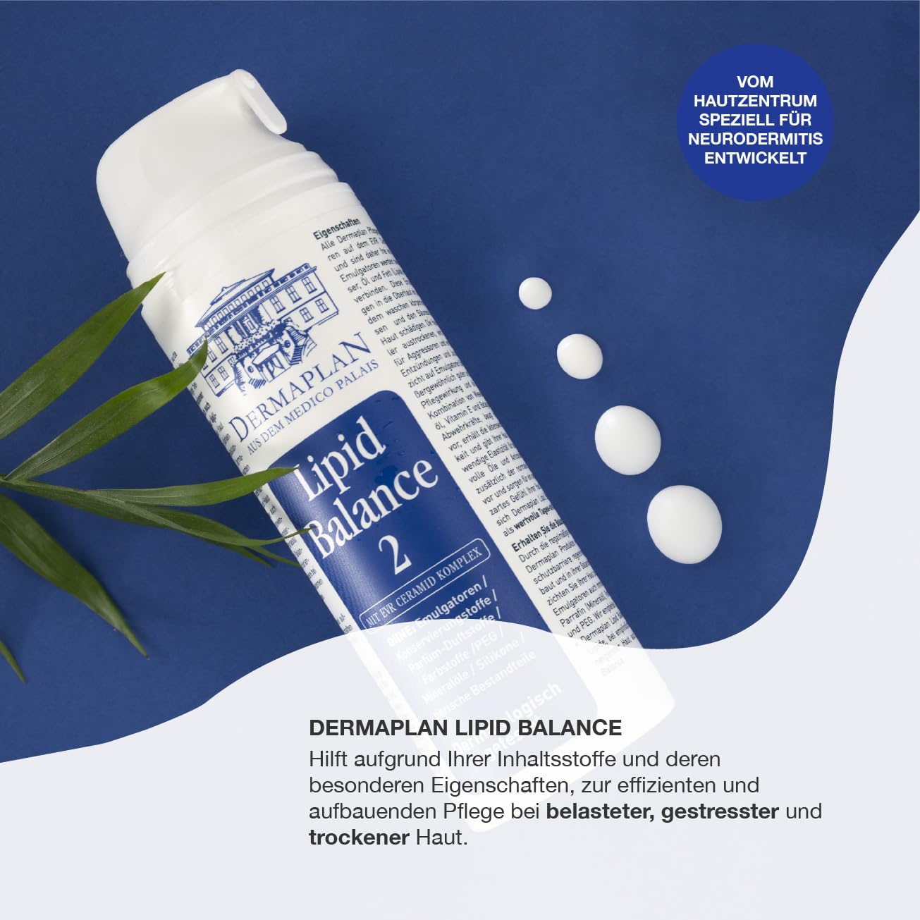 DERMAPLAN Lipid Balance 2 Feuchtigkeitscreme mit 30% Lipiden, 150 ml