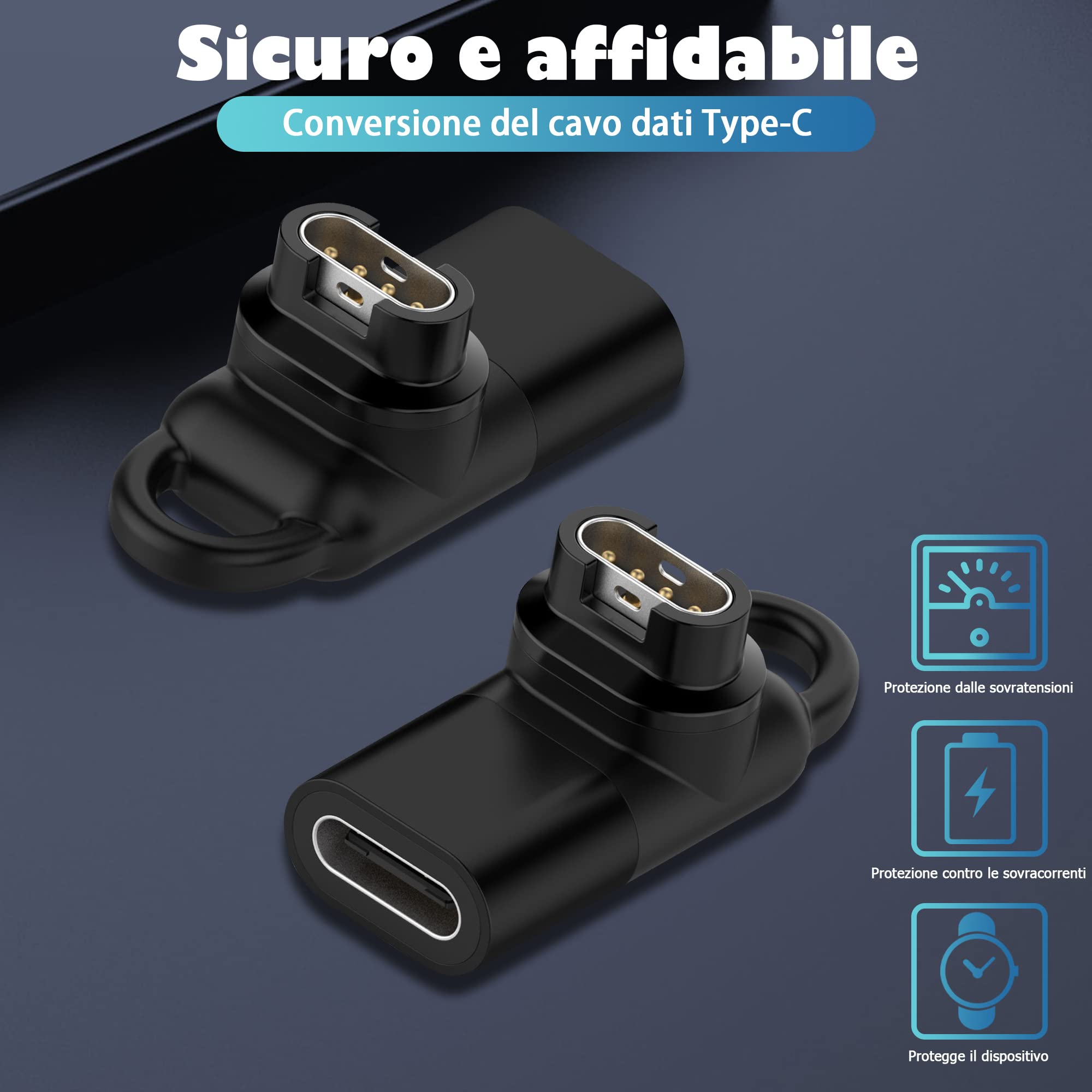 Duttek Adattatore USB C a 90 gradi (confezione da 2) - Adattatore aschio feina USB C 40Gbps