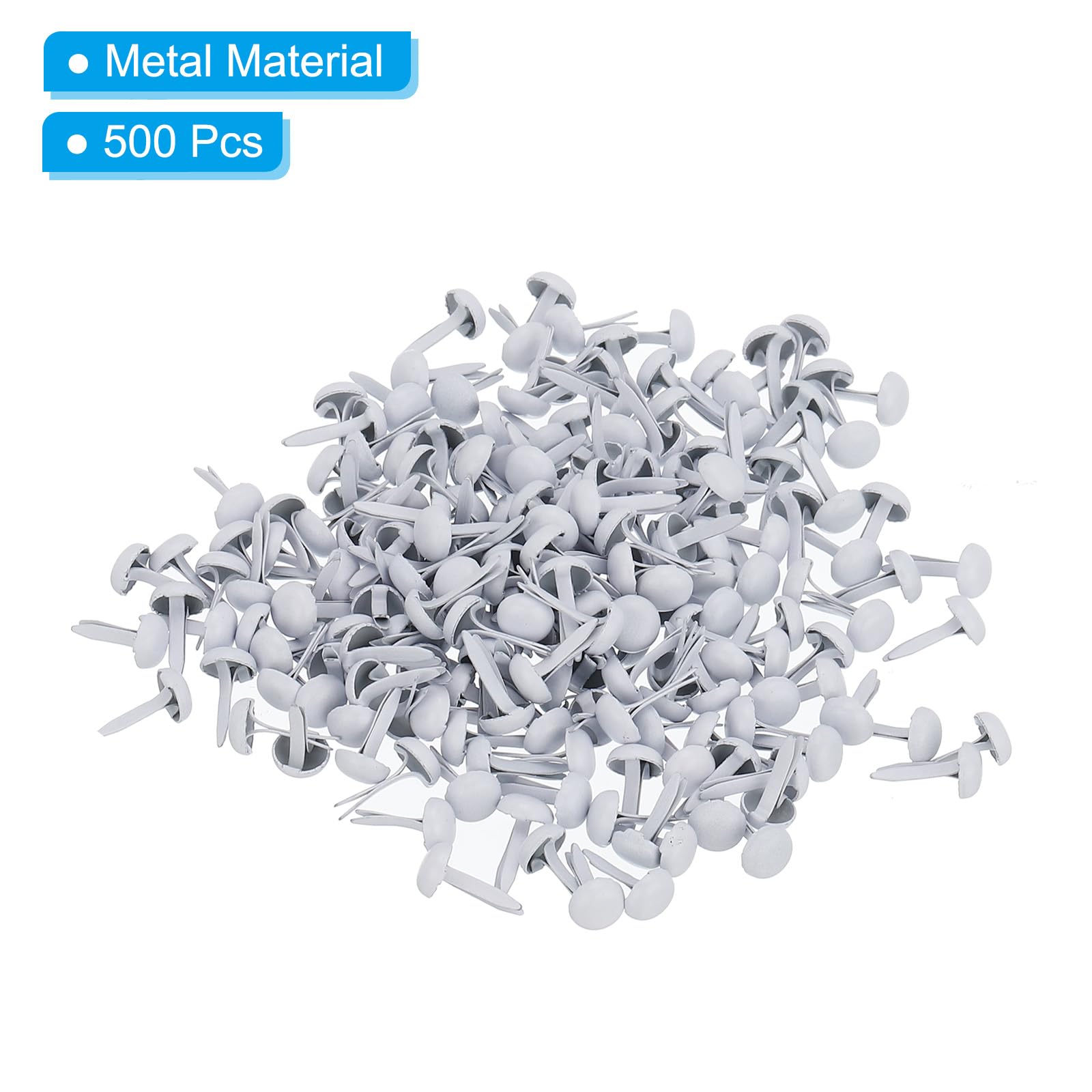 PATIKIL 500 Pcs Attaches Rapides En Laiton En Papier Broches Divisées