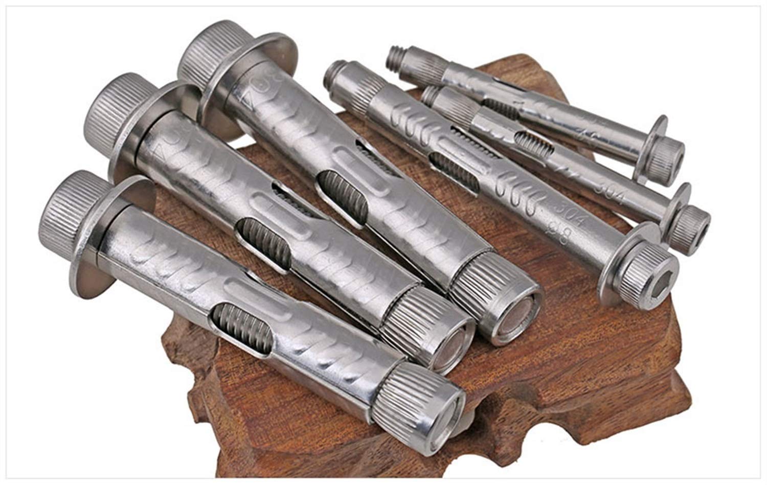 Taco expansor de metal, interior de acero inoxidable 304