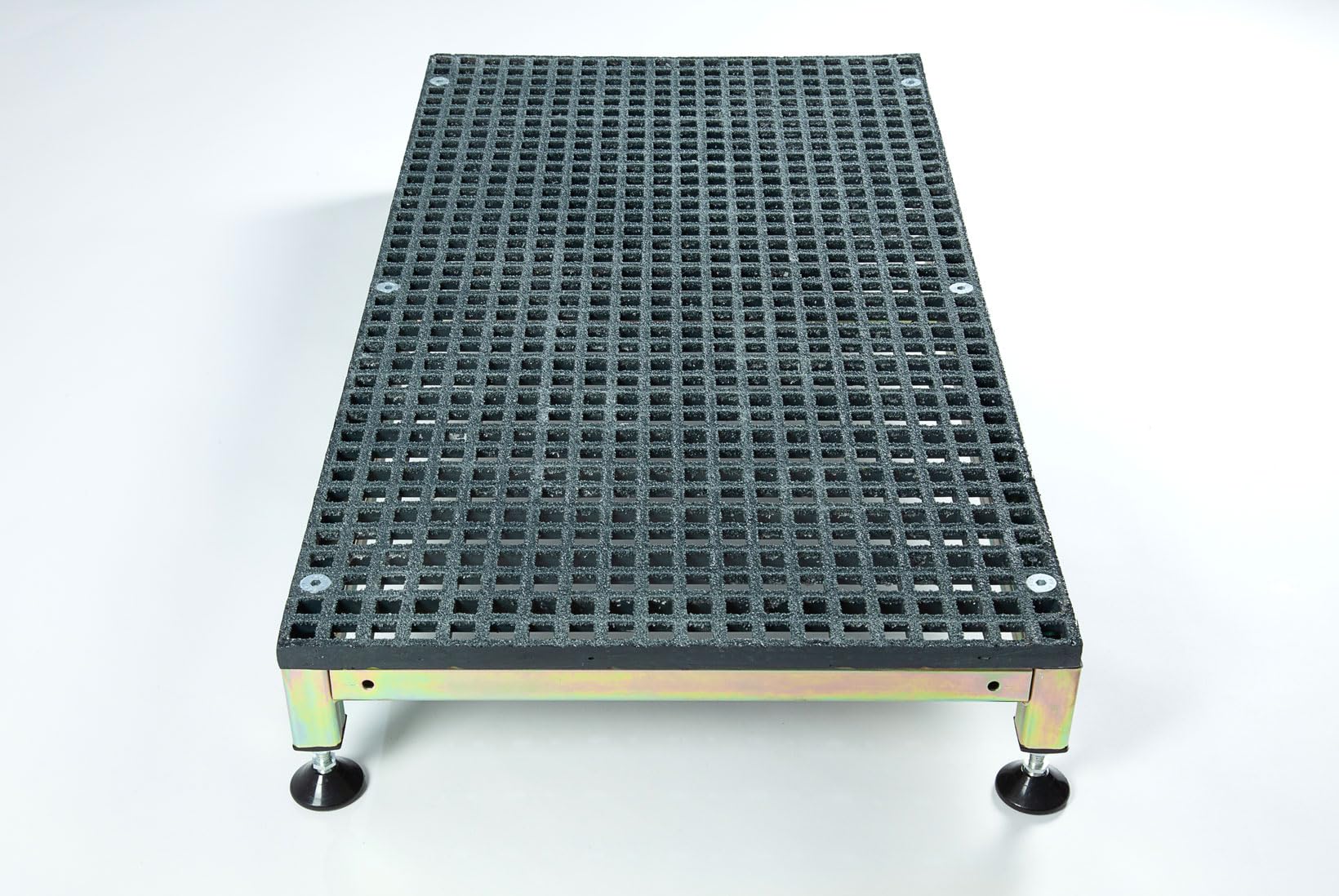 The Ramp People Medio peldaño – Escalón de movilidad ajustable 80 mm – 120 mm GRP antideslizante 300 kg de capacidad de aluminio (estándar (760 mm x 405 mm)