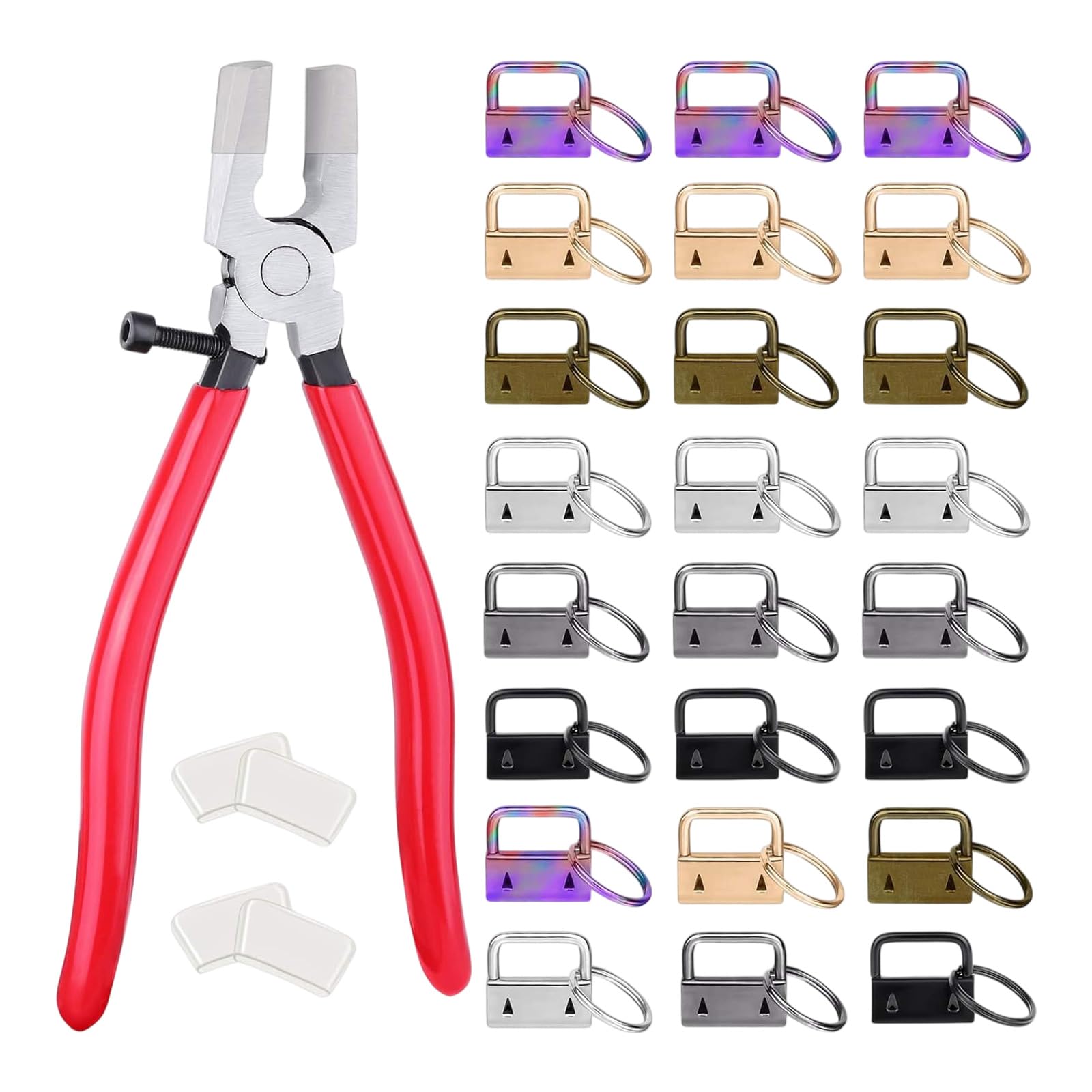 Kangnice Metal End Fasteners with Strong Iron Build for Projects and Accessories Iron Link Fasteners with Mixed Colors for Home Decoration and Sewing Tasks