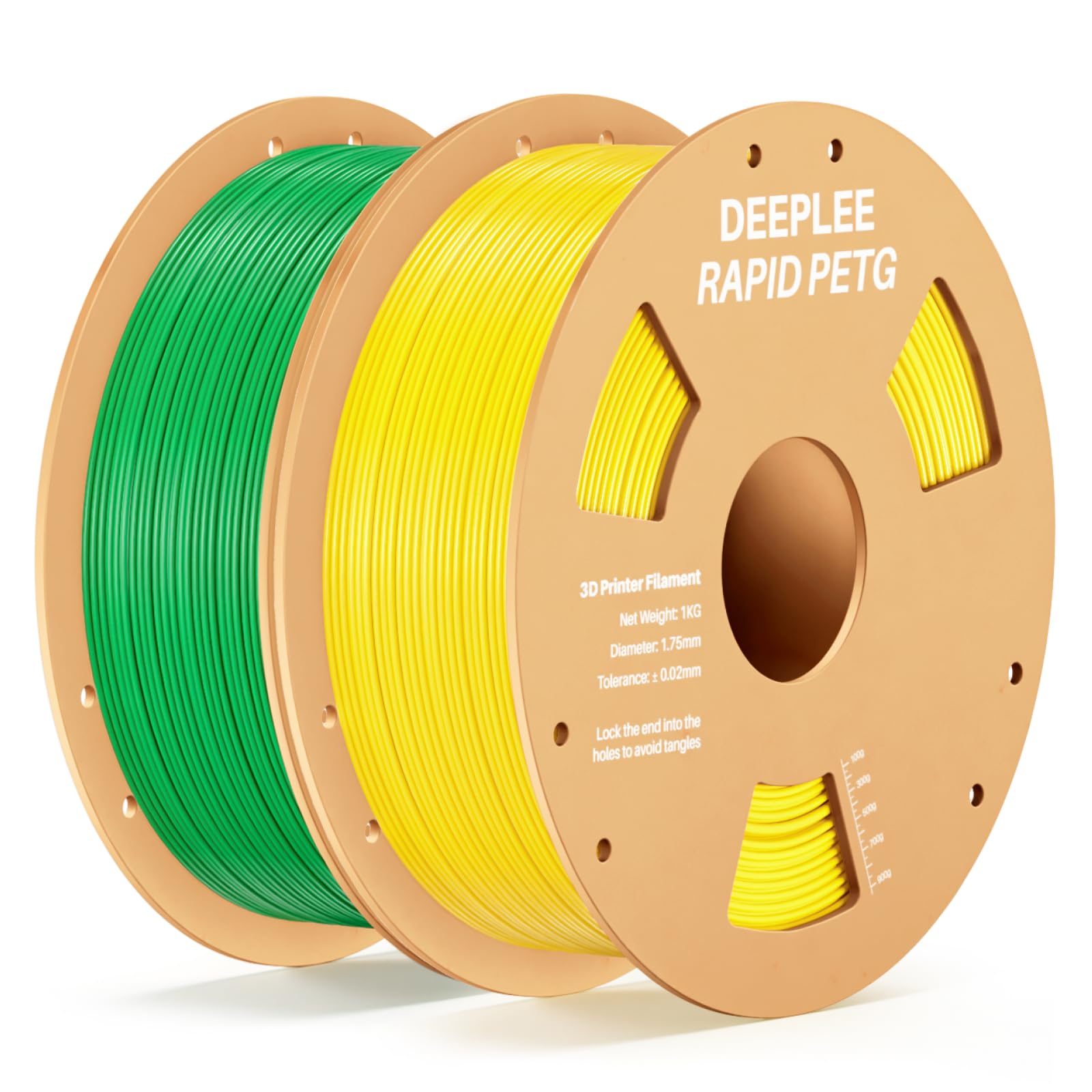 Rapid PETG Filament 1.75mm 2kg Yellow &amp; Green