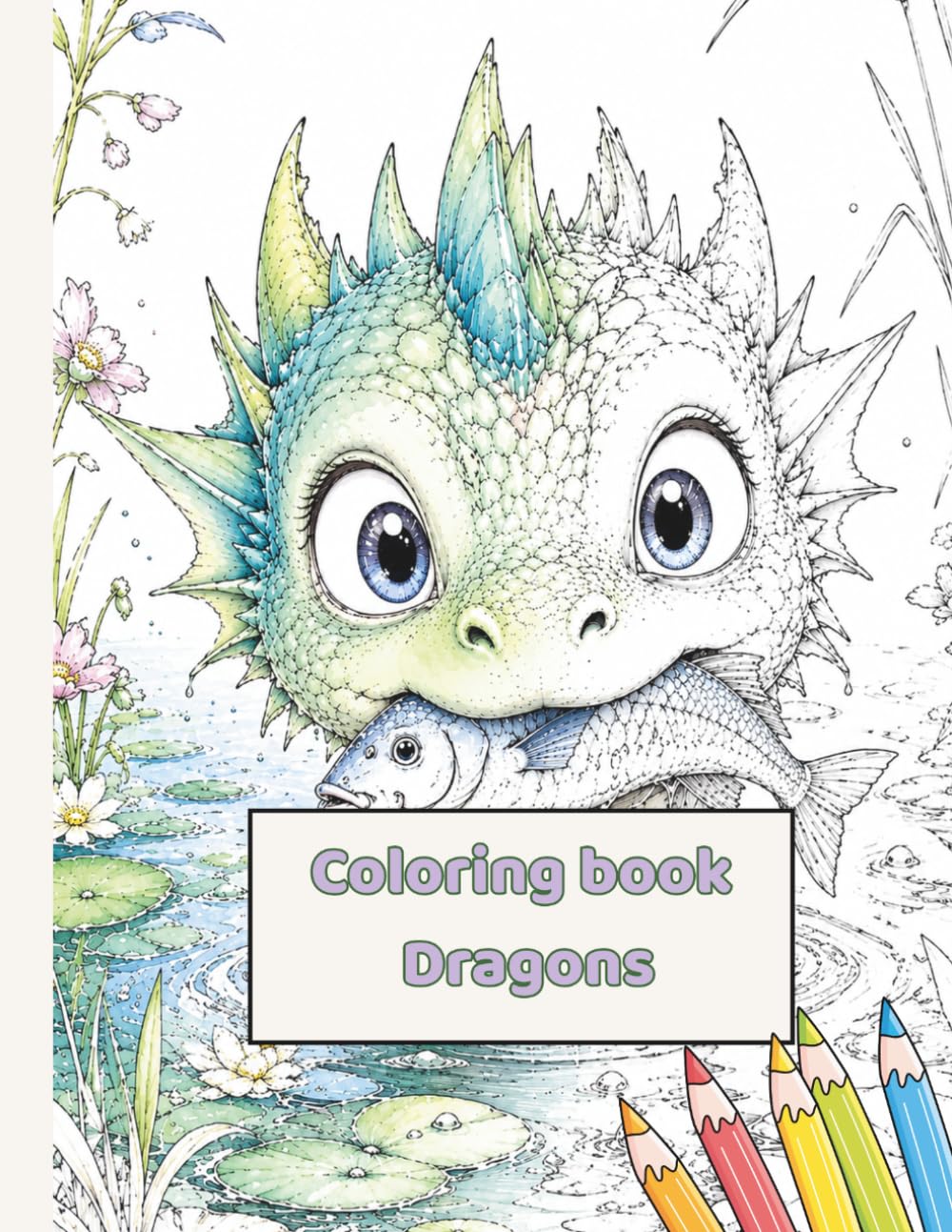 Dragon Realm: A Fantasy Coloring Book for Adults and Teens | 20 Magical Coloring Pages