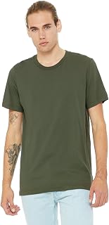 Canvas Unisex Short Sleeve T Shirt Military