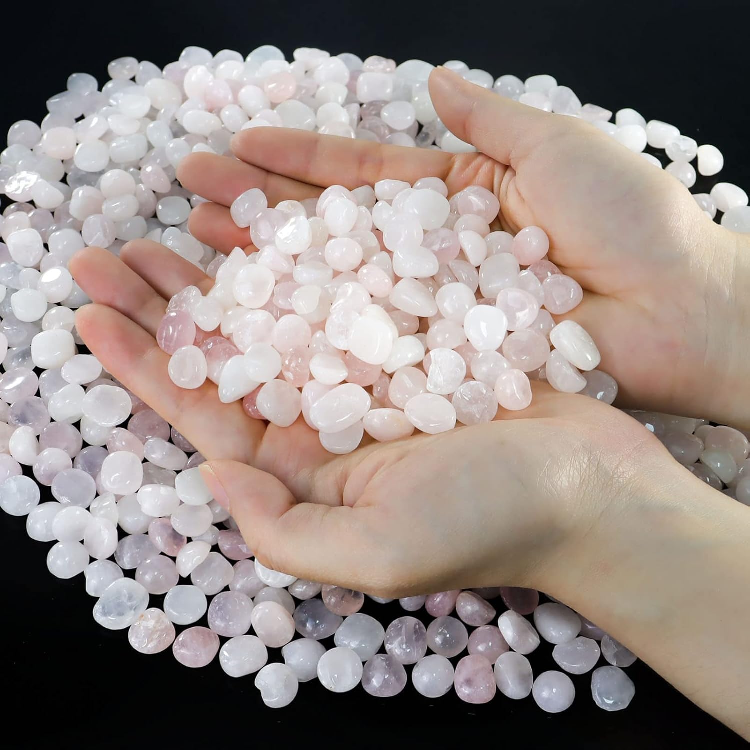 LUCKYM Mixed Rose Quartz Crystal Healing Reiki Crystal