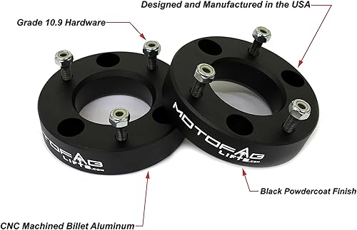 Miniatura 2 de MotoFab Lifts Juego de elevación y estabilización delantera que elevará su F150 2 pulgadas