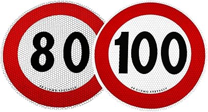 4R Quattroerre.it Speed limit mark 80 and 100 km/h EU approved