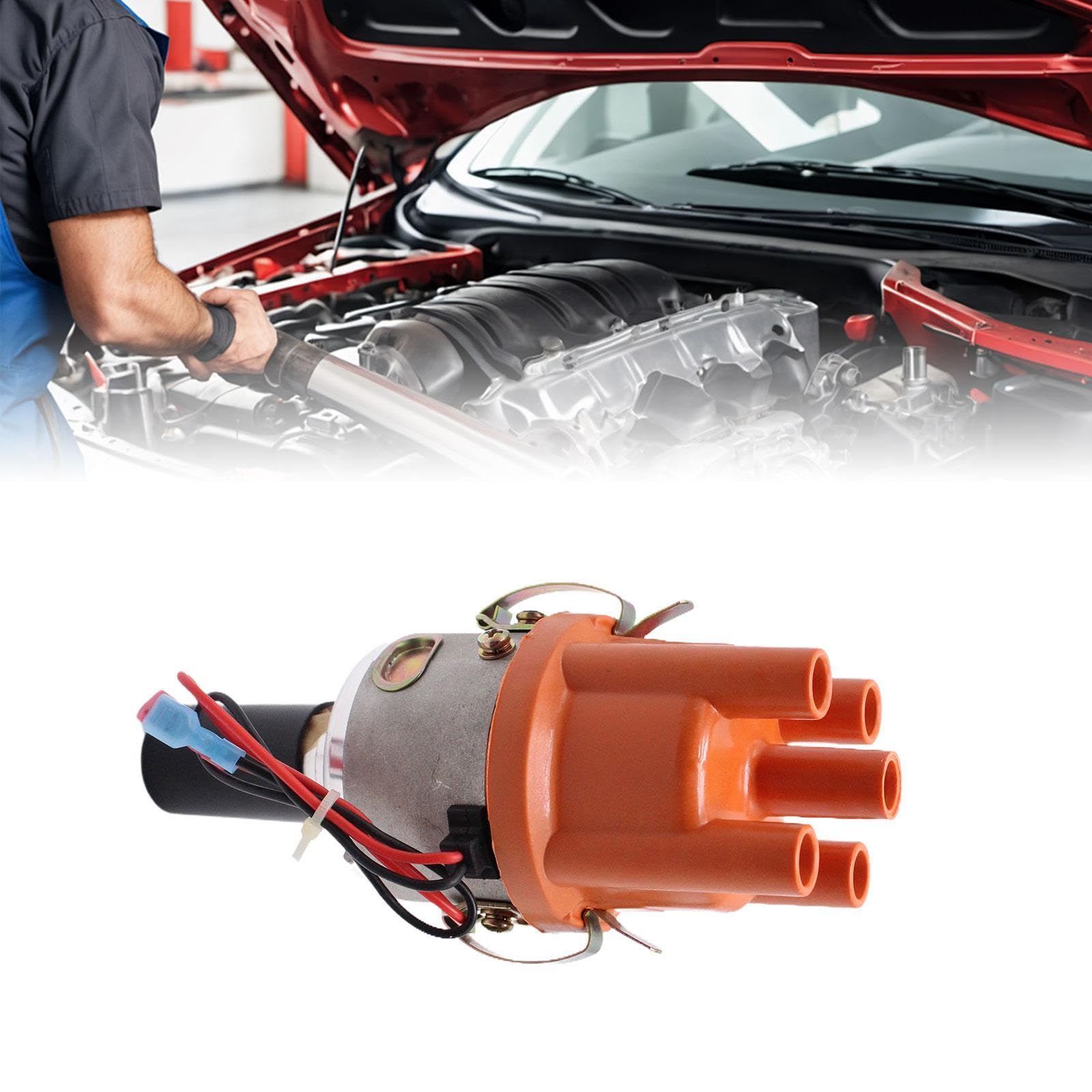 Milageto Distribuidor con Encendido electrónico para Motor de automóvil. Kit de conversión de Accesorios para Distribuidor electrónico. Reemplazar