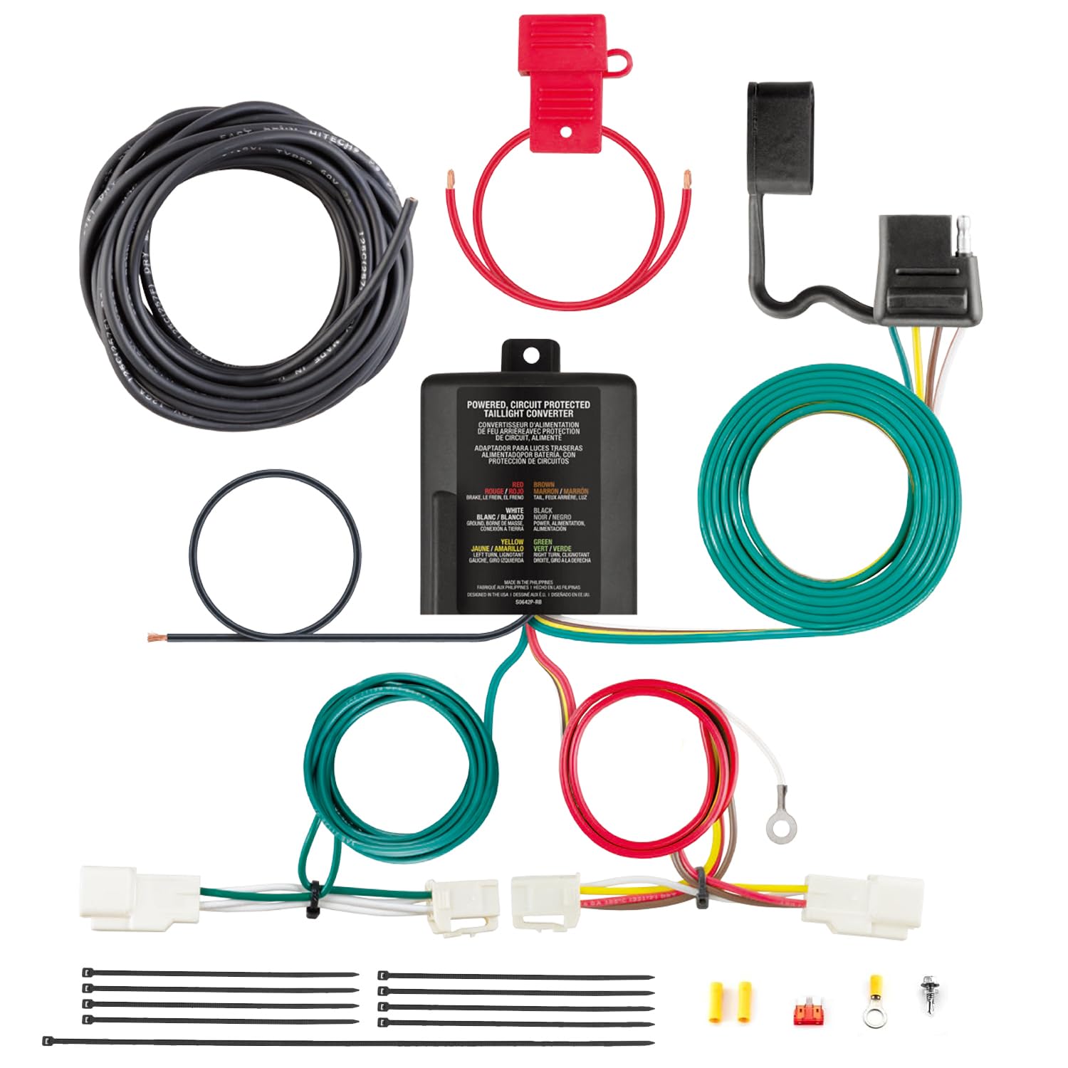 SUNPIE Trailer Wiring Harness 56350 for RAV4 2013-2018 & Avalon 2013-2018 & ES300h/250/350 2019-2023, Custom Towing Package Hitch Wiring Harness Kit w