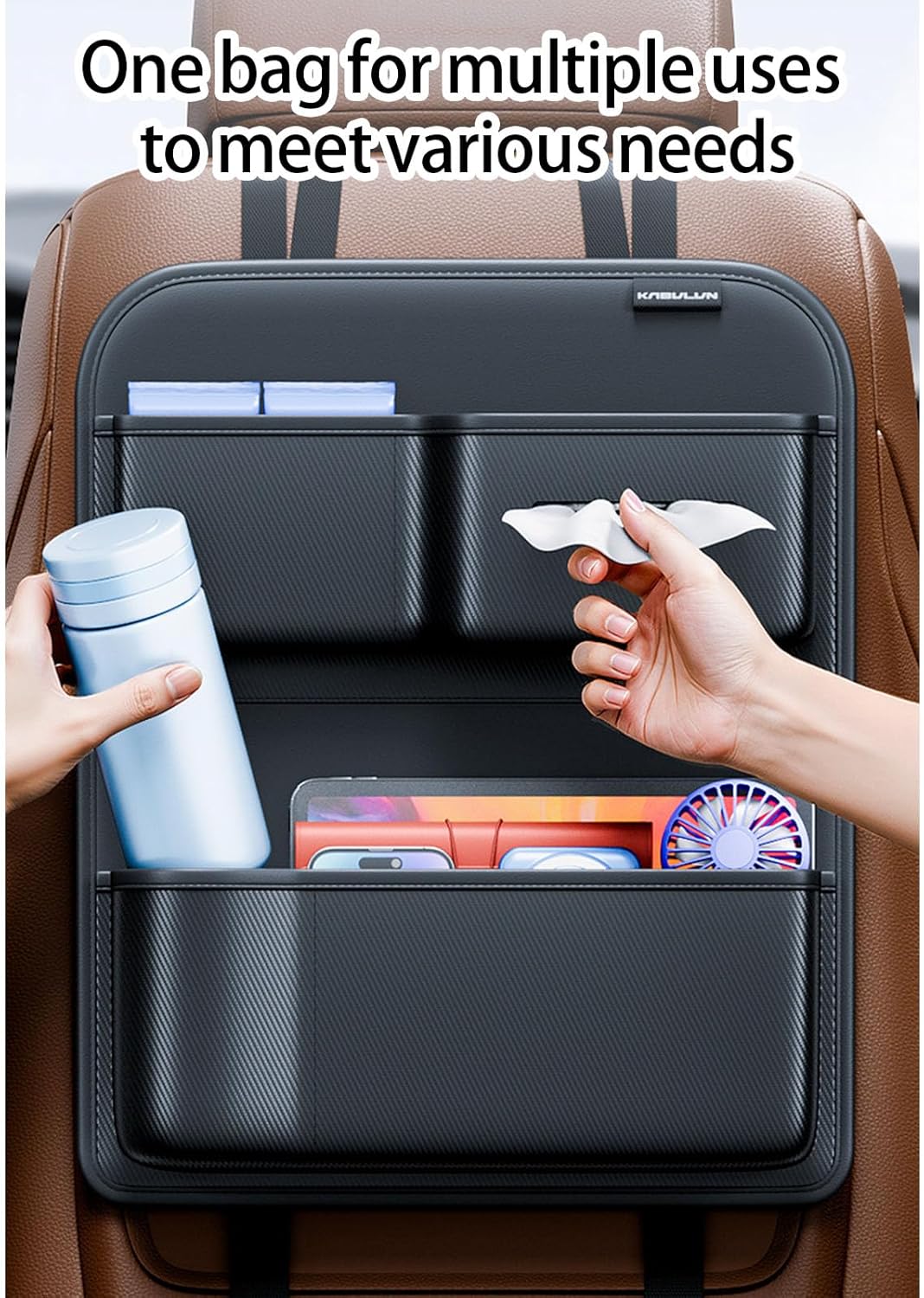 Backseat Storage Pocket For Car SUV Multifunctional Back Organizers Storage Bag Auto Back Wear